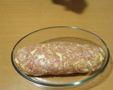 Foto del paso 7 de la receta: Rollo de carne al curry relleno de crema de queso para tupper