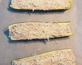 Une image de l'étape 4 de Courgette farcies au thon béchamel gruyère.