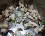 A picture of step 2 of Braised Eggplant with Straw Mushrooms.