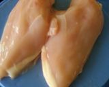 Hình bước làm 1 của món Phile gà nhồi phomai