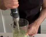 A picture of step 3 of Pasta with Zucchini Pesto.