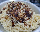 Foto langkah ke 4 dari resep Bakmi Jawa Mie Pipih Pedas Dengan Tempe dan Chicken Nugget.