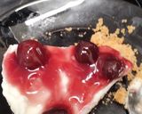 A picture of step 1 of Vanilla cheesecake with cherry 🍒 topping.