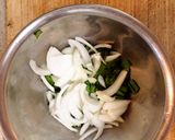 A picture of step 1 of Scallion Pancake (Korean Pancakes "Chijimi").