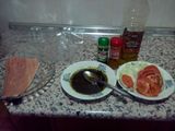 Salmón con curry y cilantro