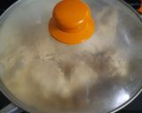 A picture of step 1 of Pistachio cashew burfi.