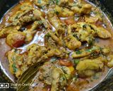 A picture of step 1 of Chicken Lajawab.