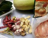 รูปขั้นตอนการทำที่ 1 ของ แกงฟักเขียวใส่ไก่​ (ภาคเหนือ)