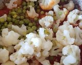 A picture of step 4 of Gobhi Matar Tamatar Swadisht Sabzi.