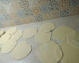 A picture of step 7 of Sarso ka Saag or Makkai ki roti.