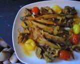 A picture of step 16 of Persian Eggplants Stew with Chicken.
