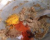 A picture of step 11 of Bhindi curry.