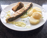 Foto del paso 6 de la receta: Rodaballo a la plancha con emulsión de ajo