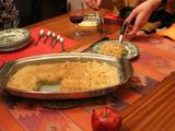 Apple crumble con helado