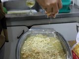 Apple crumble con helado