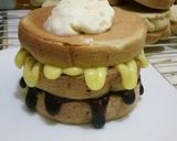 Foto langkah ke 6 dari resep Green Tea Japanese Soufle Pancake.