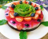 Hình bước làm 7 của món Bánh thạch trái cây sữa chua phô mai