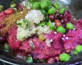 A picture of step 2 of Mixed Veg Kabab.