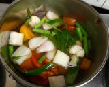 A picture of step 5 of Vegetable Clear Stock.