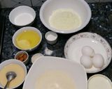 A picture of step 1 of Basbousa Arabic Cake.