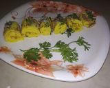 A picture of step 1 of Khandvi.
