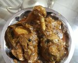 A picture of step 1 of Dahi chicken🍗.