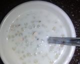 A picture of step 6 of Sago kheer.
