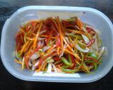 Une image de l'étape 2 de Namban-zuke (Légumes et poissons marinés à la sauce vinaigre).