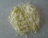 Une image de l'étape 1 de Okonomiyaki (Pizza japonaise).