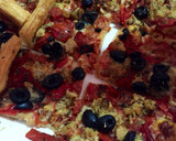 Foto del paso 4 de la receta: Pizza de atún y pimientos en hojaldre