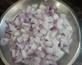 A picture of step 1 of Paneer bhurji.
