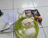 Foto langkah ke 1 dari resep Brownis chocolatos tanpa oven dan tanpa mixer.