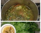 Hình bước làm 11 của món Canh dưa chua cá diêu hồng - ăn kèm rau sống
