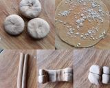 A picture of step 1 of Lachchha paratha.