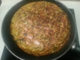 Tortilla de calabacín con tofu