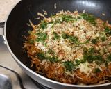 A picture of step 10 of Maggi Nutrilicious Masala VEG ATTA noodles Vegetables pizza.