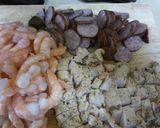 A picture of step 3 of Shrimp and Chicken Kielbasa.
