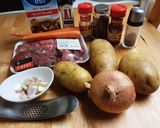 A picture of step 1 of A1 Steakhouse Soup.
