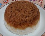 Foto langkah ke 3 dari resep Nasi tim ayam cincang jamur merang.