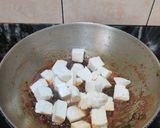A picture of step 8 of FETA CHEESE DRY CURRY with METHI LEAVES.