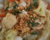 Foto langkah ke 4 dari resep Kembang kol cah ayam kembang tahu.