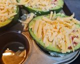 A picture of step 4 of Baked Avocado Eggs.