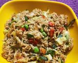 A picture of step 5 of Vegetable fried rice.