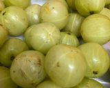 A picture of step 1 of Amla /Gooseberry pickle.