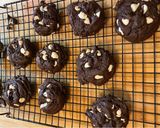 A picture of step 1 of Inside Out Double Chocolate Chip Cake Cookies.