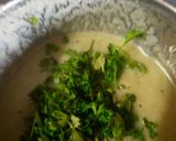 A picture of step 3 of French bean onion soup.