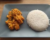 Foto del paso 7 de la receta: Pollo al curry con arroz (sin leche de coco)