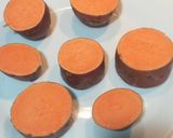 Foto do passo 1 de Batata doce ao murro com alho e parmesão