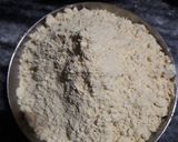 A picture of step 1 of Besan Barfi.