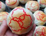 Hình bước làm 8 của món Bánh pía nhân đậu xanh sầu riêng